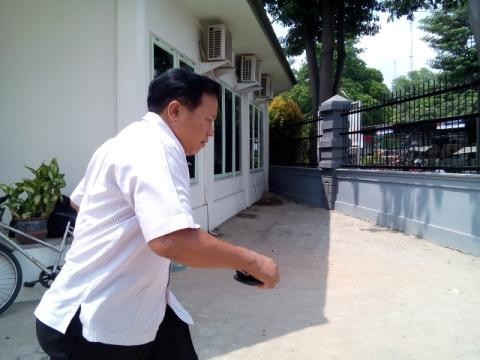 Sekda Sarolangun saat diperiksa beberapa waktu lalu